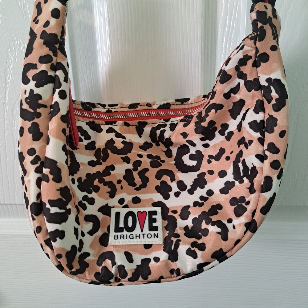 Brighton Love Leopard Print Swing Bag - Picture 3 of 8